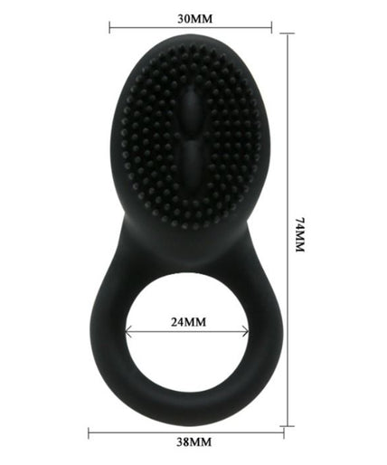 PRETTY LOVE - COBRA VIBRATOR RING BLACK PRETTY LOVE - COBRA VIBRATOR RING BLACK