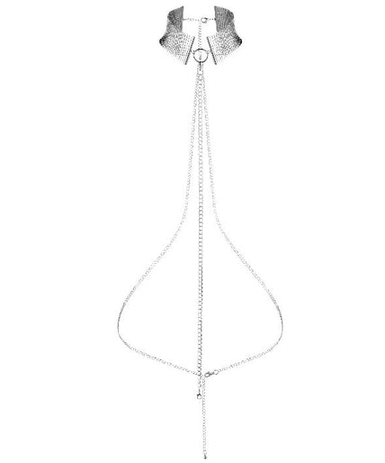 BIJOUX - DÉSIR MÉTALLIQUE SILVER METALLIC NECKLACE BIJOUX - DÉSIR MÉTALLIQUE SILVER METALLIC NECKLACE