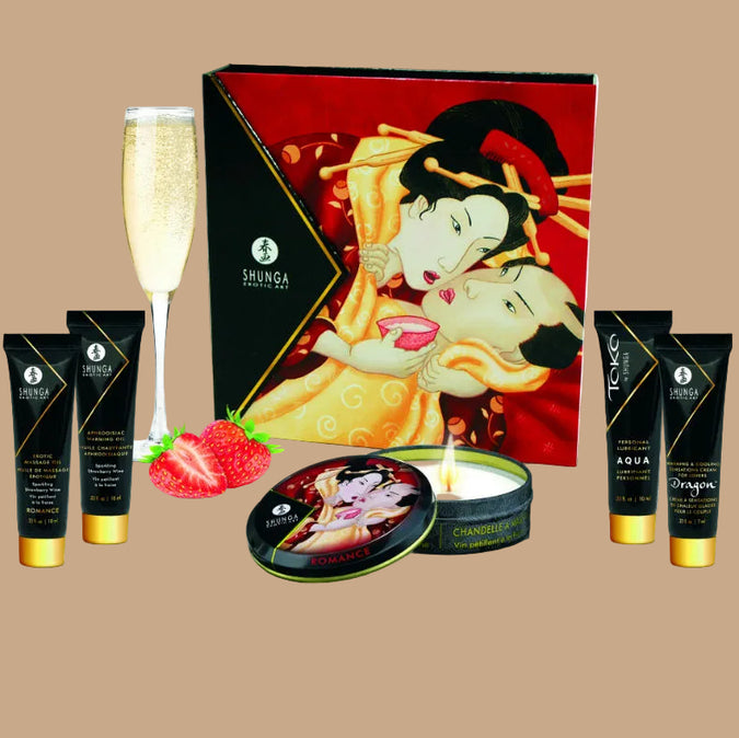 SHUNGA - SECRET GEISHA AARDBEIEN EN CAVA KIT