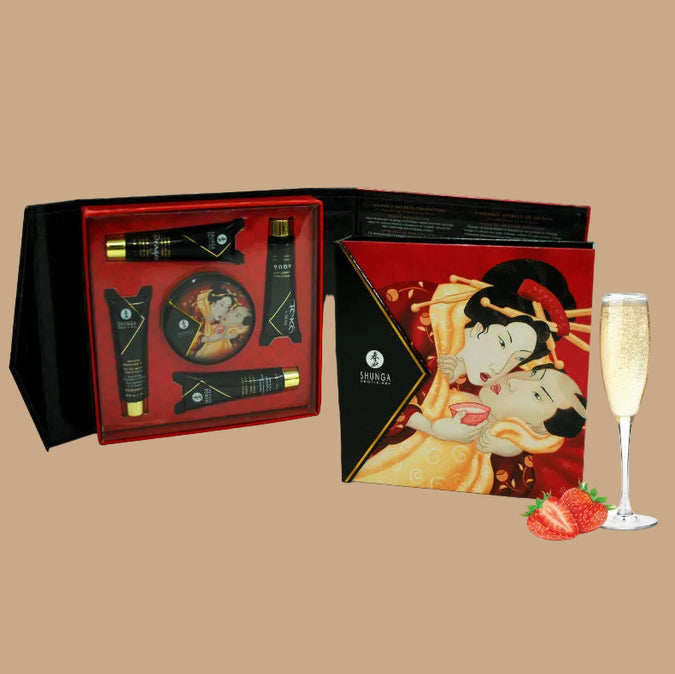 SHUNGA - SECRET GEISHA AARDBEIEN EN CAVA KIT