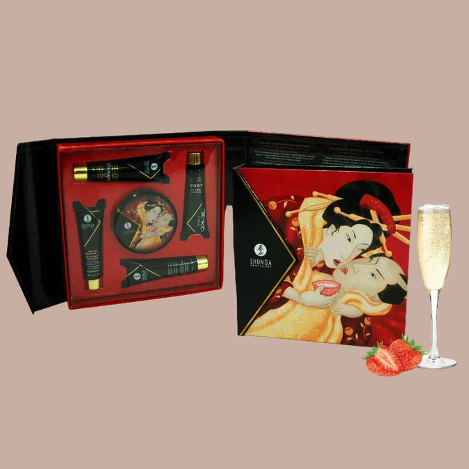Shunga – Secret Geisha Strawberries & Cava Kit