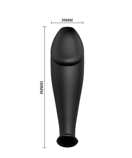 PRETTY LOVE - SILICONE ANAL PLUG PENIS FORM AND 12 VIBRATION MODES BLACK PRETTY LOVE - SILICONE ANAL PLUG PENIS FORM AND 12 VIBRATION MODES BLACK