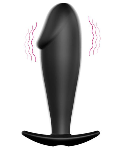 PRETTY LOVE - SILICONE ANAL PLUG PENIS FORM AND 12 VIBRATION MODES BLACK PRETTY LOVE - SILICONE ANAL PLUG PENIS FORM AND 12 VIBRATION MODES BLACK