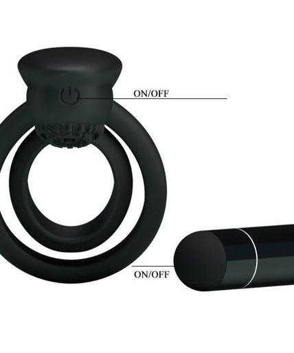 PRETTY LOVE - ESTHER VIBRATING RING WITH STIMULATOR PRETTY LOVE - ESTHER VIBRATING RING WITH STIMULATOR