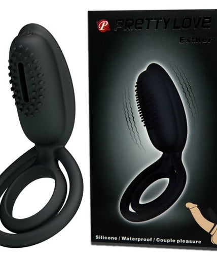 PRETTY LOVE - ESTHER VIBRATING RING WITH STIMULATOR PRETTY LOVE - ESTHER VIBRATING RING WITH STIMULATOR