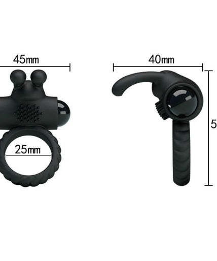 PRETTY LOVE - EUDORA VIBRATING RING WITH STIMULATOR PRETTY LOVE - EUDORA VIBRATING RING WITH STIMULATOR
