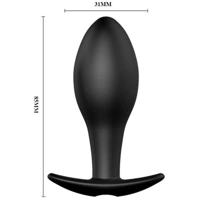 PRETTY LOVE - ANAALPLUG ANKERVORM SILICONEN 12 TRILLINGSMODI ZWART