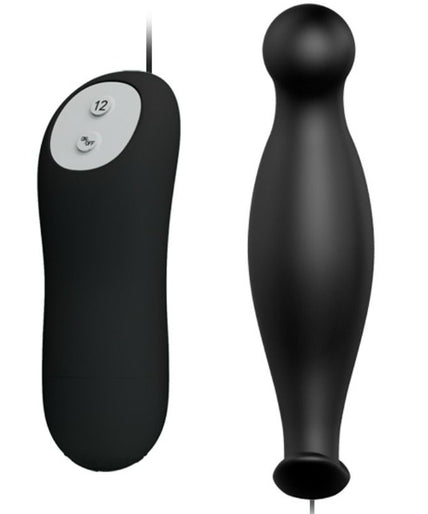 PRETTY LOVE - SILICONE ANAL PLUG 12 VIBRATION MODES BLACK PRETTY LOVE - SILICONE ANAL PLUG 12 VIBRATION MODES BLACK