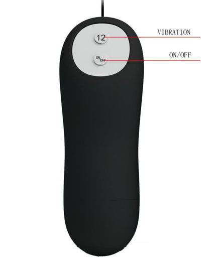 PRETTY LOVE - SILICONE ANAL PLUG 12 VIBRATION MODES BLACK PRETTY LOVE - SILICONE ANAL PLUG 12 VIBRATION MODES BLACK