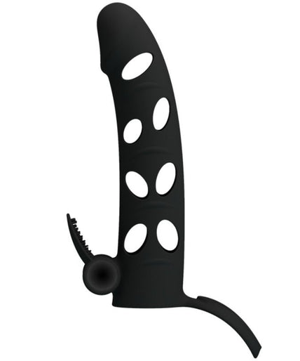 PRETTY LOVE - SILICONEN OVERTREK MET TRILLING 15,2 CM PRETTY LOVE - SILICONEN OVERTREK MET TRILLING 15,2 CM