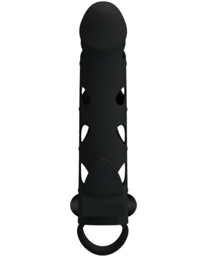 PRETTY LOVE - SILICONEN OVERTREK MET TRILLING 15,2 CM PRETTY LOVE - SILICONEN OVERTREK MET TRILLING 15,2 CM