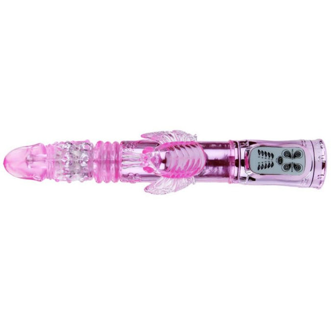 Baile – Oplaadbare vibrator met rotatie en kloppende Butterf stimulator