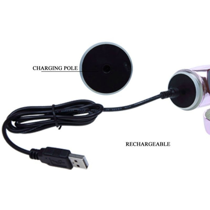 Baile – Oplaadbare vibrator met rotatie en kloppende Butterf stimulator
