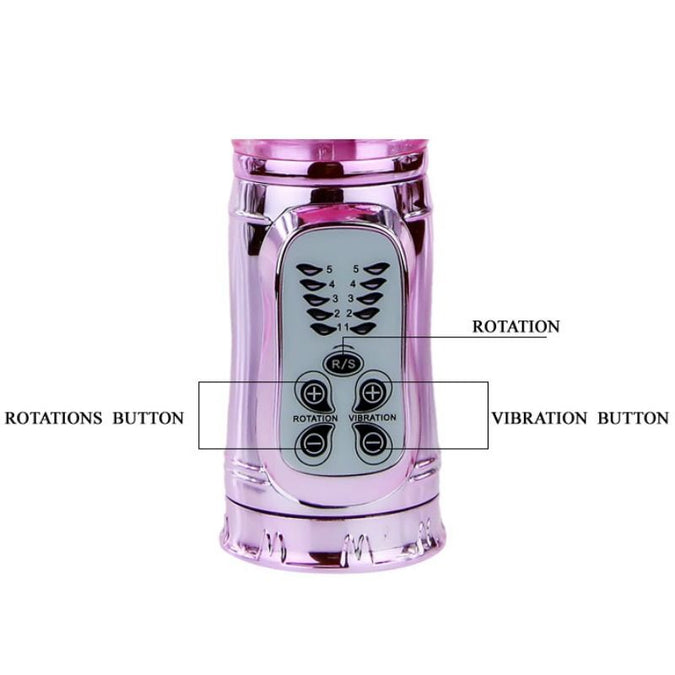 Baile – Oplaadbare vibrator met rotatie en kloppende Butterf stimulator