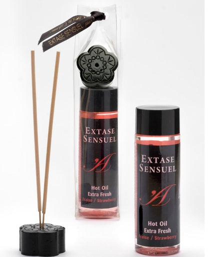 EXTASE SENSUAL - MASSAGE OIL WITH EXTRA FRESH STRAWBERRY EFFECT 100 ML EXTASE SENSUAL - MASSAGE OIL WITH EXTRA FRESH STRAWBERRY EFFECT 100 ML