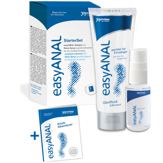 Joydivision Easyanal – Starter Set Glijmiddel + Ontspannende Spray