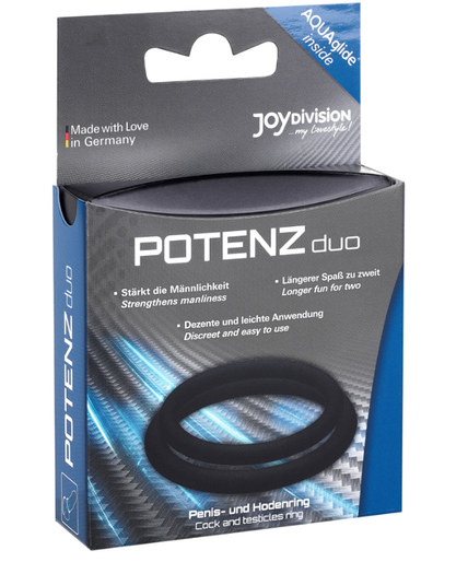 JOYDIVISION POTENZDUO - BLACK RINGS - M JOYDIVISION POTENZDUO - BLACK RINGS - M