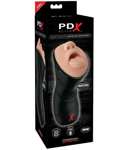 PDX ELITE - DEEP THROAT VIBRATING STROKER PDX ELITE - DEEP THROAT VIBRATING STROKER