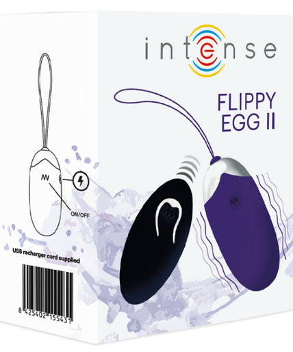 INTENSE - FLIPPY II VIBRATING EGG WITH REMOTE CONTROL PURPLE INTENSE - FLIPPY II VIBRATING EGG WITH REMOTE CONTROL PURPLE