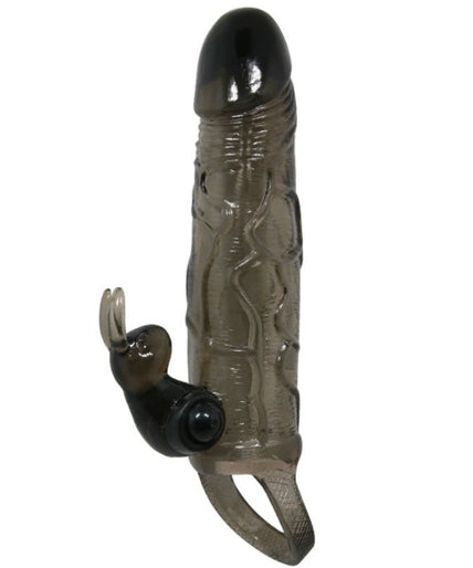 BAILE - STOUTE MAN PENIS COVER MET KONIJN ZWART 16,5 CM BAILE - STOUTE MAN PENIS COVER MET KONIJN ZWART 16,5 CM