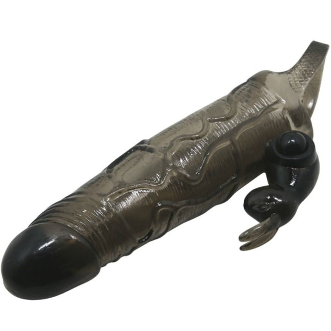 BAILE - STOUTE MAN PENIS COVER MET KONIJN ZWART 16,5 CM