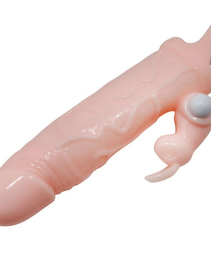 BAILE - BRAVE MAN PENIS COVER WITH RABBIT AND DOUBLE ENGINE FLESH 16.5 CM BAILE - BRAVE MAN PENIS COVER WITH RABBIT AND DOUBLE ENGINE FLESH 16.5 CM