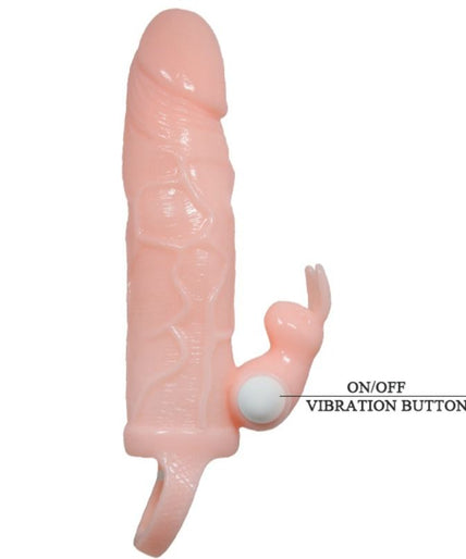BAILE - BRAVE MAN PENIS COVER WITH RABBIT AND DOUBLE ENGINE FLESH 16.5 CM BAILE - BRAVE MAN PENIS COVER WITH RABBIT AND DOUBLE ENGINE FLESH 16.5 CM