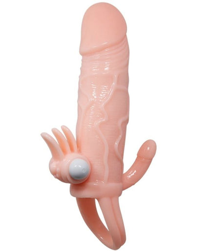BAILE - BRAVE MAN PENIS COVER WITH CLIT AND ANAL STIMULATION FLESH 16.5 CM BAILE - BRAVE MAN PENIS COVER WITH CLIT AND ANAL STIMULATION FLESH 16.5 CM
