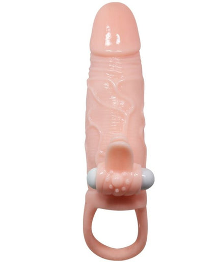 BAILE - BRAVE MAN PENIS COVER WITH CLIT AND ANAL STIMULATION FLESH 16.5 CM BAILE - BRAVE MAN PENIS COVER WITH CLIT AND ANAL STIMULATION FLESH 16.5 CM