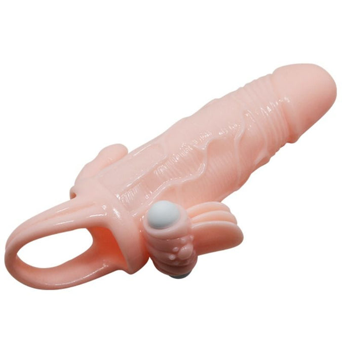 Baile – Brave Man Penisabdeckung mit Klitoris- und Analstimulation Flesh 16,5 cm