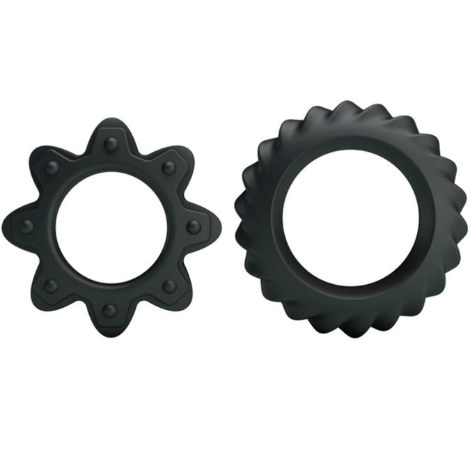 BAILE - SET VAN 2 RINGEN BLOEIENDE SILICONEN RINGEN
