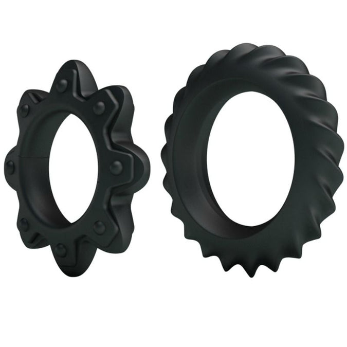 BAILE - SET VAN 2 RINGEN BLOEIENDE SILICONEN RINGEN