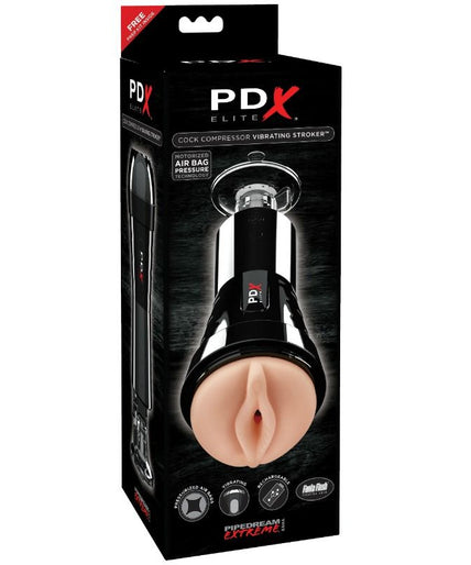 PDX ELITE - MASTURBATOR WITH VIBRATION AND COMPRESSOR EFFECT PDX ELITE - MASTURBATOR WITH VIBRATION AND COMPRESSOR EFFECT