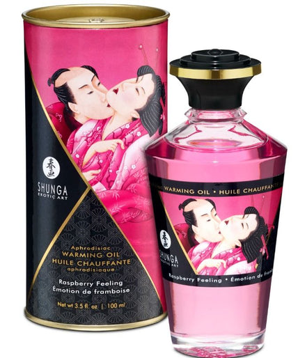 SHUNGA - HEAT EFFECT MASSAGE OIL INTENSE RASPBERRY FLAVOR 100 ML SHUNGA - HEAT EFFECT MASSAGE OIL INTENSE RASPBERRY FLAVOR 100 ML