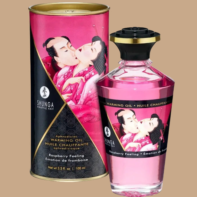 Shunga – Heat Effect Massage Oil Intense Raspberry 100ml
