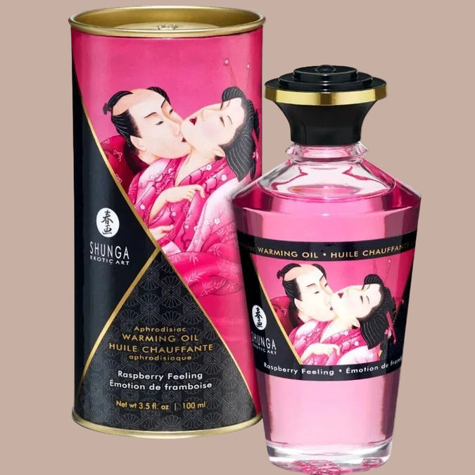 Shunga – Heat Effect Massage Oil Intense Raspberry 100ml