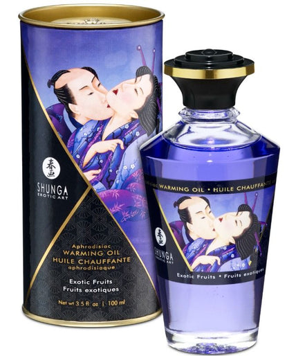SHUNGA - HEAT EFFECT MASSAGE OIL EXOTIC FRUITS FLAVOR 100 ML SHUNGA - HEAT EFFECT MASSAGE OIL EXOTIC FRUITS FLAVOR 100 ML