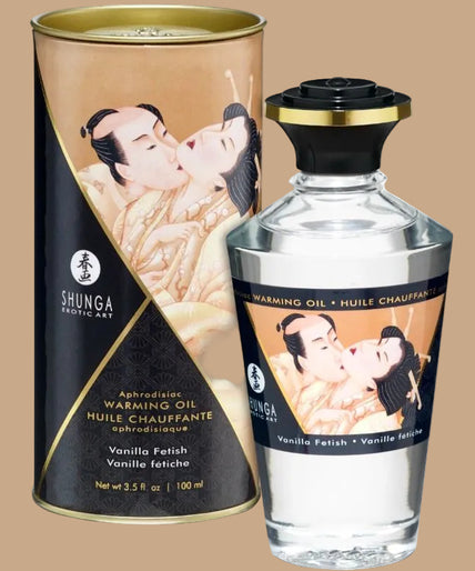 Shunga – Fetish Vanilla Flavour Heat Effect Massage Oil 100ml Shunga – Fetish Vanilla Flavour Heat Effect Massage Oil 100ml