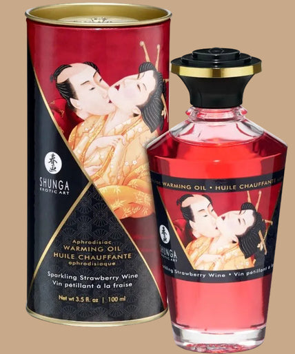 SHUNGA - AARDBEI EN CAVA WARMEFFECT MASSAGEOLIE 100 ML SHUNGA - AARDBEI EN CAVA WARMEFFECT MASSAGEOLIE 100 ML