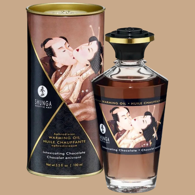 Shunga – Heat Effect Massage Oil Intense Chocolate 100ml