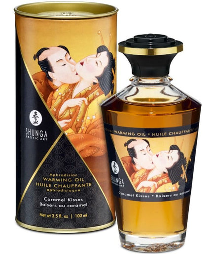SHUNGA - MASSAGE OIL WITH HEAT EFFECT CARAMEL FLAVOR 100 ML SHUNGA - MASSAGE OIL WITH HEAT EFFECT CARAMEL FLAVOR 100 ML