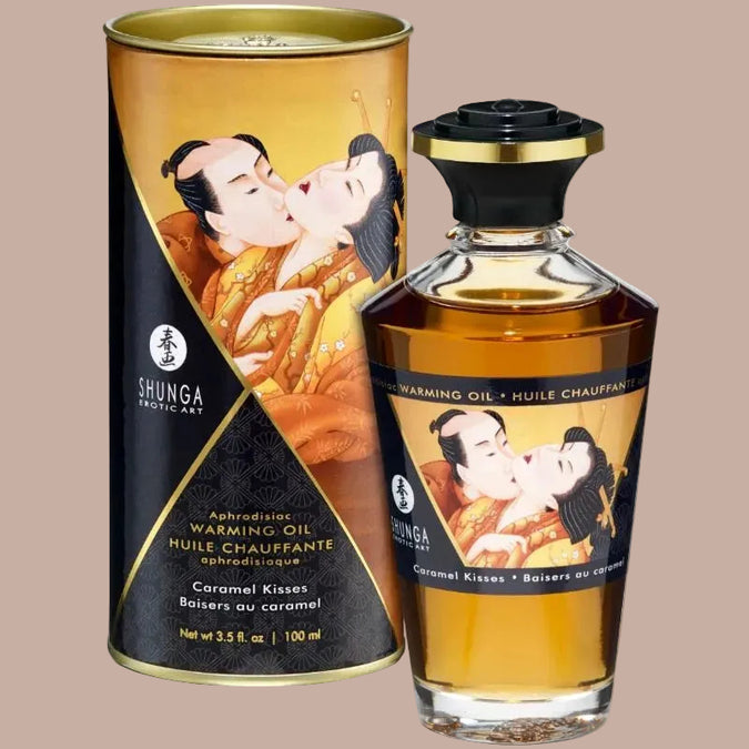 Shunga – Warmte-effect Massageolie Karamel 100ml