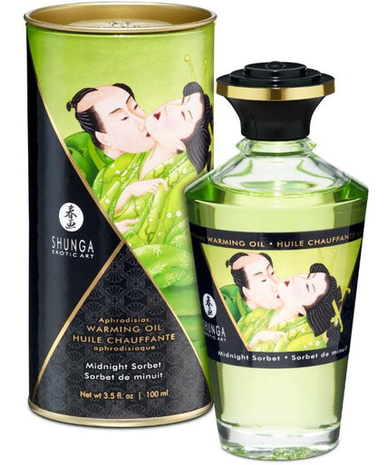 Shunga Heat Effect Massage Oil Midnight Sorbet 100ml Shunga Heat Effect Massage Oil Midnight Sorbet 100ml