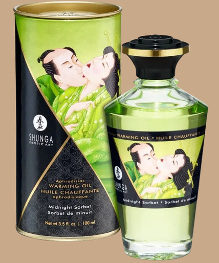Shunga – Heat Effect Massage Oil Midnight Sorbet 100ml Shunga – Heat Effect Massage Oil Midnight Sorbet 100ml