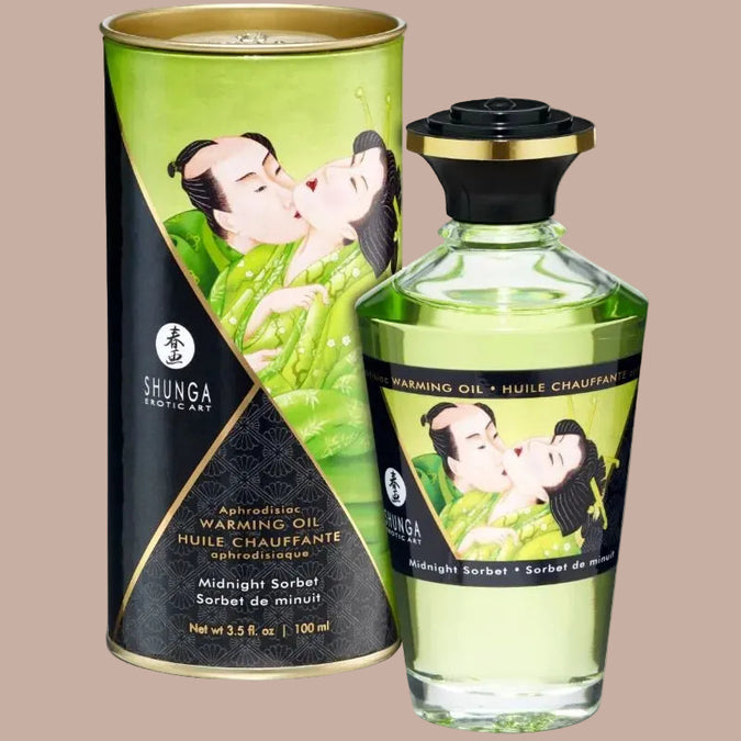 Shunga – Heat Effect Massage Oil Midnight Sorbet 100ml