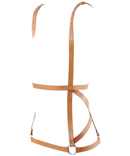 BIJOUX - INDISCRETS MAZE HARNESS DRESS SHAPE BROWN BIJOUX - INDISCRETS MAZE HARNESS DRESS SHAPE BROWN