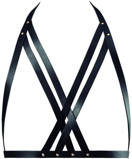 BIJOUX INDISCRETS MAZE - HALTER BRA HARNESS BLACK BIJOUX INDISCRETS MAZE - HALTER BRA HARNESS BLACK