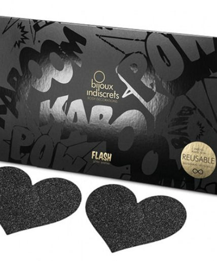 BIJOUX - INDISCRETS FLASH BLACK HEART TEPELSLUITINGEN BIJOUX - INDISCRETS FLASH BLACK HEART TEPELSLUITINGEN