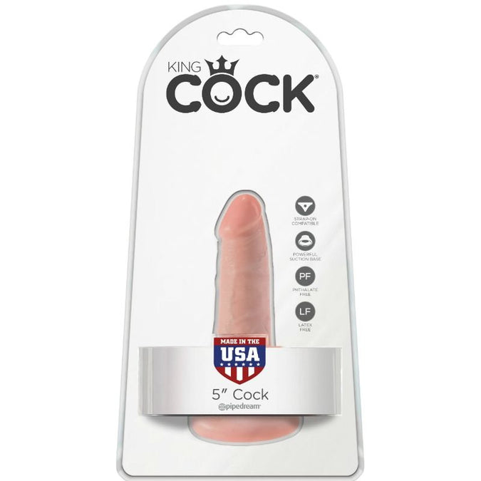 King Cock – Dildo with Balls Flesh 14 cm