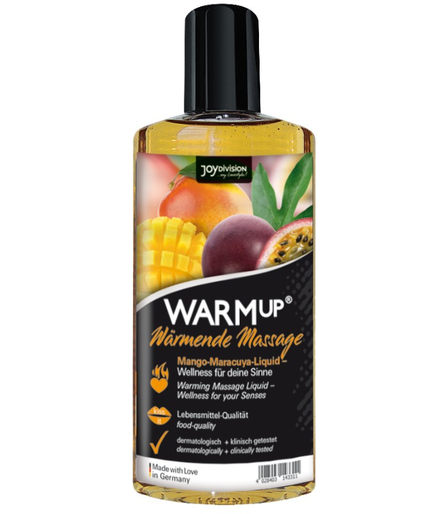 JOYDIVISION AQUAGLIDE - WARMUP MANGO AND MARACUYA MASSAGE OIL 150 ML JOYDIVISION AQUAGLIDE - WARMUP MANGO AND MARACUYA MASSAGE OIL 150 ML